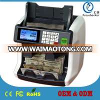 2 pocket bill equipment money discriminator currency sorter note counter banknote machine